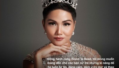 Hoa hậu Hoàn vũ Việt Nam H’Hen Niê trở thành Đại sứ Toàn cầu của tổ chức giáo dục Room To Read